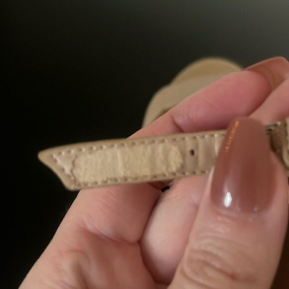 Sam Edleman Odilia Nude Tan Leather Scalloped Heels Size 9 - Picture 6 of 13